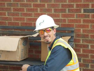 man with a hardhat